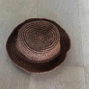Brown Woven Hat by L*SPACE